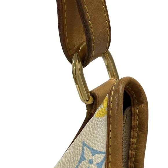 Auth LOUIS VUITTON Chrissie MM M40311 Blanc Monogram Multicolore SP2100 - Picture 9 of 16